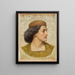 porträtt av en ung man i profil - Constance Phillott — inramlat konstverk på väggen