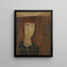 Portrait de Beatty - Constant Permeke — inramlat konstverk på väggen