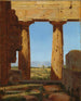 kolumnerna i Neptuns tempel i Paestum - Constantin Hansen — vy av konstverket