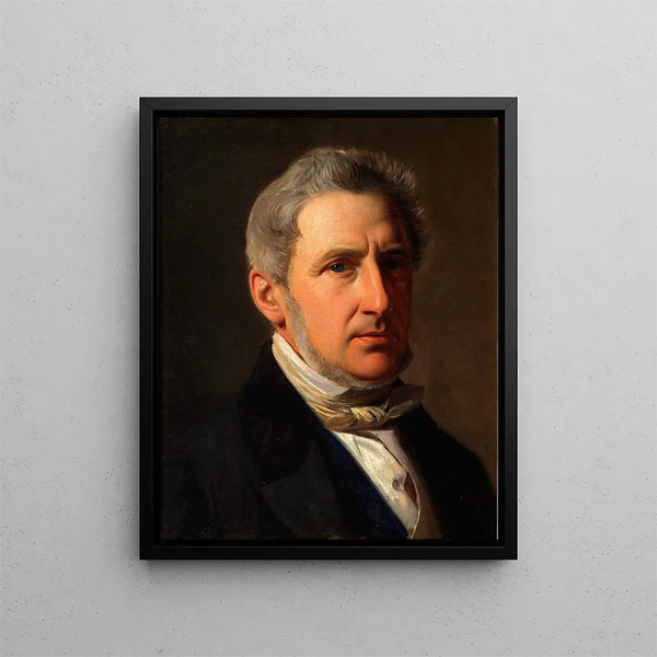porträttet av page Alfred Hage 1803-1872 - Constantin Hansen — inramlat konstverk på väggen