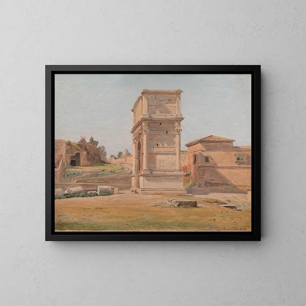 L'arc de Titus à Rome - Constantin Hansen — inramlat konstverk på väggen