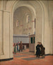 L'intérieur de l'église St. Bendts à Ringsted - Constantin Hansen — vy av konstverket