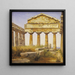 Le temple d'Athena à Paestum - Constantin Hansen — inramlat konstverk på väggen