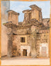 Le temple de Minerve sur le Forum de Nerva à Rome - Constantin Hansen — vy av konstverket