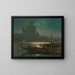 Vue de Santa Maria della Salute de nuit - Constantin Westchiloff — inramlat konstverk på väggen