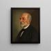 Gerhard von Breuning 1818 - 1892, läkare och kirurg - Constanze von Breuning — inramlat konstverk på väggen