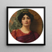 Contemplation - John William Godward — inramlat konstverk på väggen