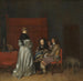 den kända målningen Konversation galante under namnet L'Amonition paternelle - Gérard ter Borch — vy av konstverket