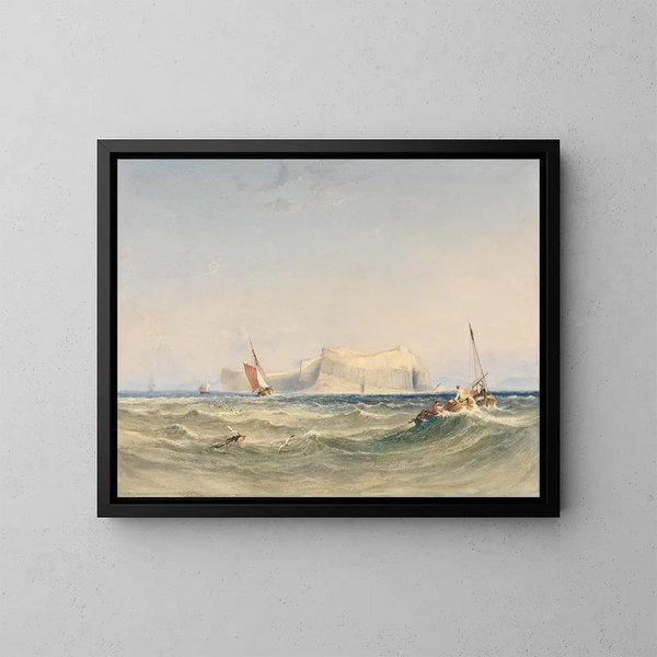 Embarquement pour Staffa - Copley Fielding — inramlat konstverk på väggen