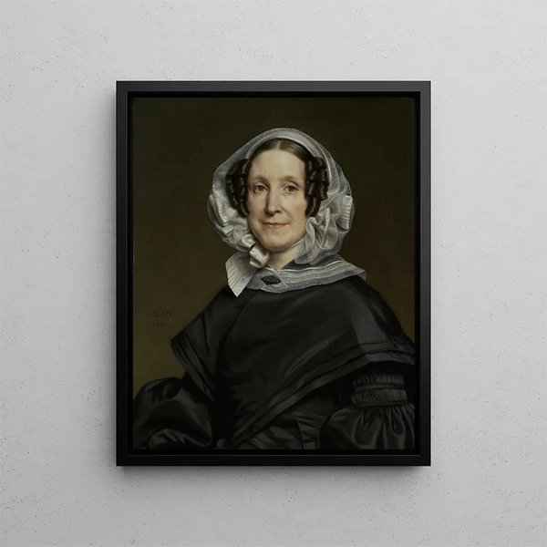 Aryna van der Pot 1786-1850 hustru till N. J. A. C. Hoffmann - Cornelis Cels — inramlat konstverk på väggen