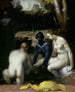 Bethsabée vid sin toalett - Cornelis Cornelisz van Haarlem — vy av konstverket