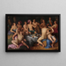 Festin du fils prodigue Luc 15:11-13 - Cornelis Cornelisz van Haarlem — inramlat konstverk på väggen