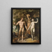 La chute de l'homme - Cornelis Cornelisz van Haarlem — inramlat konstverk på väggen