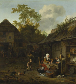 Cornelis Dusart - Fish scraping.webp