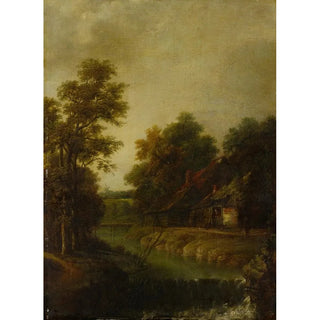 Cornelis Gerritsz Decker - Farms by a River with Rapids.webp
