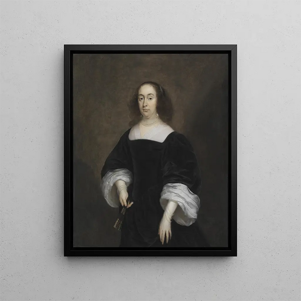 Élisabeth Vivien - Cornelis Jonson van Ceulen — inramlat konstverk på väggen