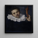 Portrait de Paulus van Vianen 1550-1613 - Cornelis Ketel — inramlat konstverk på väggen