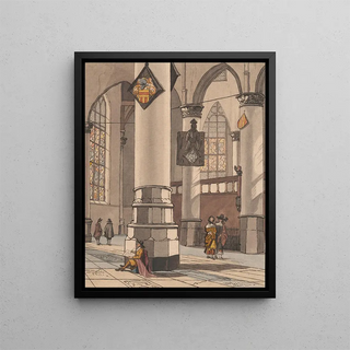 Cornelis Ploos van Amstel - Church Interior after Pieter Saenredam.webp