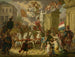 Allégorie av den triumferande processionen av prinsen av Orange, den framtida kungen Willem II, som Waterloo-hjälte 1815 - Cornelis Van Cuylenburgh II — vy av konstverket
