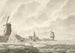 Vue de la débâcle de la glace sur et contre le parapet derrière le Runmolen à Gorinchem le 20 février 1799 - Cornelis de Jonker — vy av konstverket