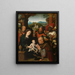 L'Adoration des Mages - Cornelis van Cleve — inramlat konstverk på väggen