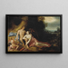 Venus och Adonis - Cornelis van Haarlem — inramlat konstverk på väggen