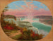 konstnären vid Niagara - Cornelius David Krieghoff — vy av konstverket