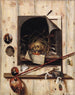 Trompe-l'œil med ateljévägg och still life med förgänglighet - Cornelius Norbertus Gijsbrechts — vy av konstverket