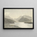 solljus på en sjö nära Snowdon Llanberis, norra Wales - Cornelius Varley — inramlat konstverk på väggen