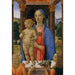 Vierge à l'Enfant med änglar - Cosimo Rosselli — vy av konstverket