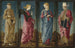L'Annonciation med Saint François och Saint Louis de Toulouse fyrpanel - Cosmè Tura — vy av konstverket