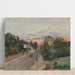 Reproduktion av målningen Solnedgång, Vägen till Versailles i Chaville - Alfred Sisley
