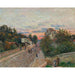 Reproduktion av målningen Solnedgång, Vägen till Versailles i Chaville - Alfred Sisley