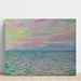 Reproduktion av målningen av solnedgång i Pourville, öppet hav - Claude Monet