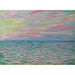 Reproduktion av målningen av solnedgång i Pourville, öppet hav - Claude Monet