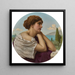 hjärtat på sina läppar och själ i sina ögon - John William Godward — väggpresentation av konstverket