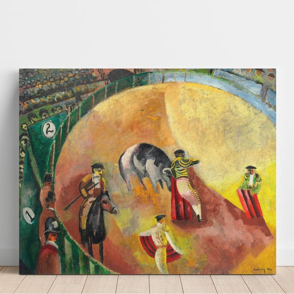 Reproduktion av målningen av tjurfäktning - Moïse Kisling