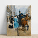 Reproduktion av målningen Courses Rue De La Paix - Jean Béraud