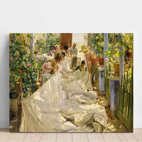 Reproduktion av målningen som skär seg i seglet - Joaquín Sorolla