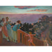 Reproduktion av målningen Skymning vid hortensior - Maurice Denis