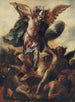 Saint Michel som besegrar Djävulen - Cristóbal de Villalpando — vy av konstverket