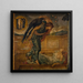 Cupidon som hittar Psyche som sover vid en fontän - Sir Edward Coley Burne-Jones — inramlat konstverk på väggen