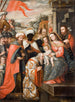 de tre vise männen - Cusco-skolan — vy av konstverket