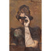 Dame aux jumelles de théâtre - Cyprian Majernik — vy av konstverket