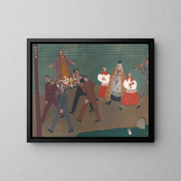 Procession - Cyprian Majernik — inramlat konstverk på väggen