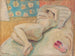 en kvinna som vilar - Cyprian Majernik — vy av konstverket