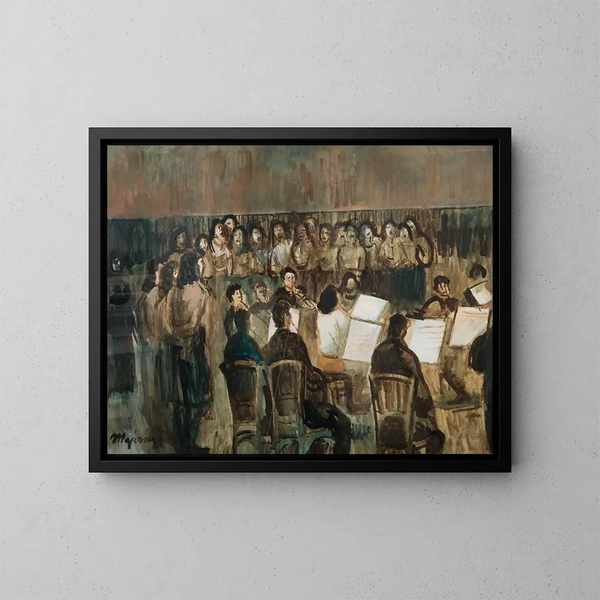 Le Concert - Cyprian Majernik — inramlat konstverk på väggen