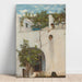 Reproduktion av målningen Dame au balcon, Capri - John William Waterhouse