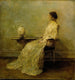 Dame i vit nr 2 - Thomas Wilmer Dewing — vy av konstverket