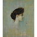 Reproduktion av målningen Damenbildnis (Porträtt av en ung dam) - Franz von Stuck